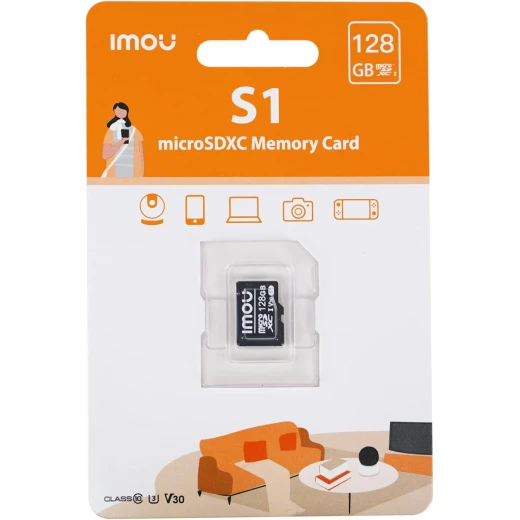 بطاقة ذاكرة إيمو Micro SDXC سعة 128 جيجابايت - تخزين عالي السرعة للهواتف الذكية والكاميرات والطائرات بدون طيار بطاقة ذاكرة إيمو Micro SDXC سعة 128 جيجابايت - تخزين عالي السرعة للهواتف الذكية والكاميرات والطائرات بدون طيار