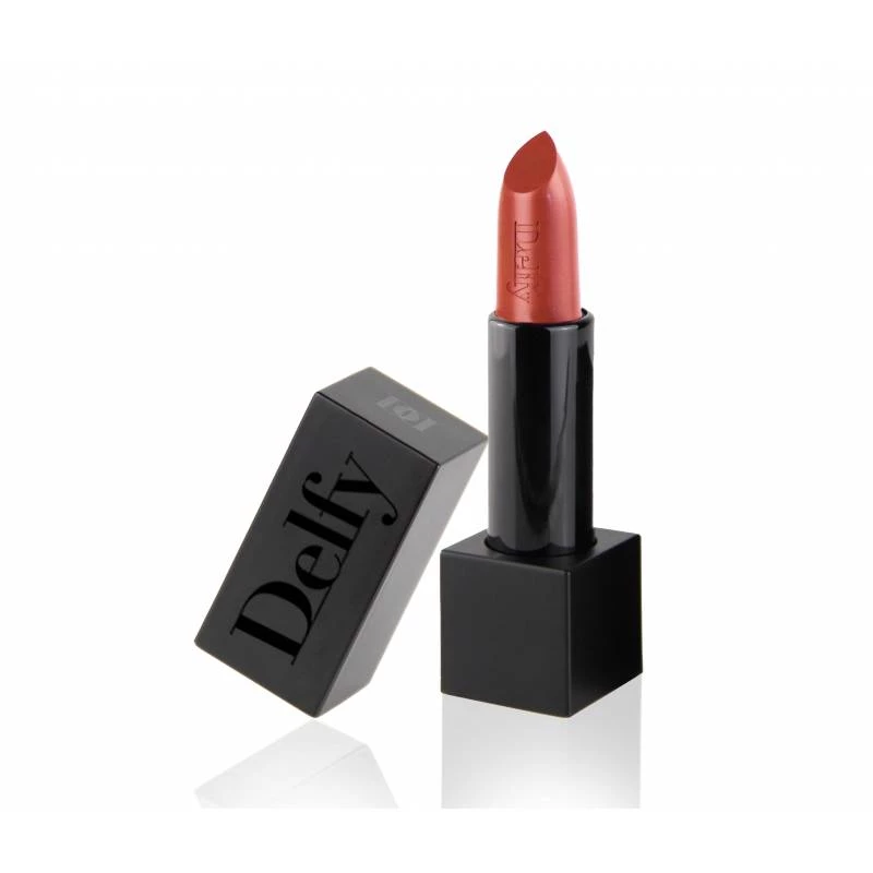 Delfy Cosmetics Velvetly Matt Lipstick Caramel, Long-Lasting Hydrating Color, 4g - Delfy