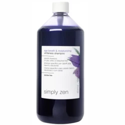 شامبو Simply Zen Age Benefit Moisturizing Whiteness سعة 1000 مل للشعر الرمادي والأبيض والمُبيض