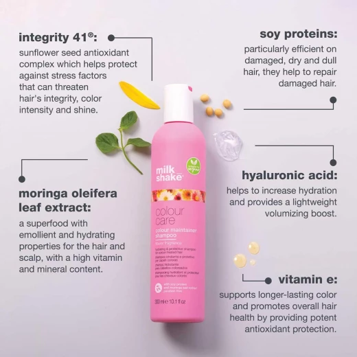 Milk Shake Color Maintainer Shampoo Flower Fragrance 300ml, Color Treated Hair - Milk Shake - Image 3