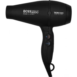 Tecno Dry Boss 6000 Professional Hair Dryer 2500W Black with Ionic Technology
