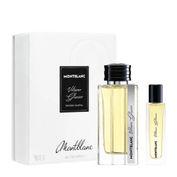 مون بلان فيتيفر جلاسيير طقم هدايا عطر رجالي 125 مل مع عطر سفر 15 مل برائحة خشبية ومنعشة تناسب الرجل العصري المغامر