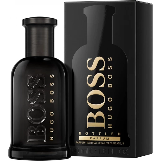 عطر بوس بوتيلد للرجال 50 مل عطر عنبر خشبي يدوم طويلاً مع الجلد والسوسن - هوجو بوس - Image 3