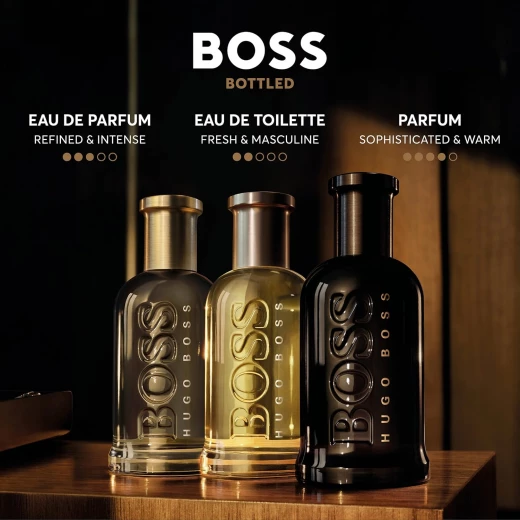 عطر بوس بوتيلد للرجال 50 مل عطر عنبر خشبي يدوم طويلاً مع الجلد والسوسن - هوجو بوس - Image 4