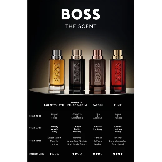 هوجو بوس ذا سينت أو دو تواليت للرجال بحجم 100 مل، رذاذ عطري رجالي، عطر عنبري خشبي مثير، يدوم طويلاً، هدية مثالية للرجال - هوجو بوس - Image 4