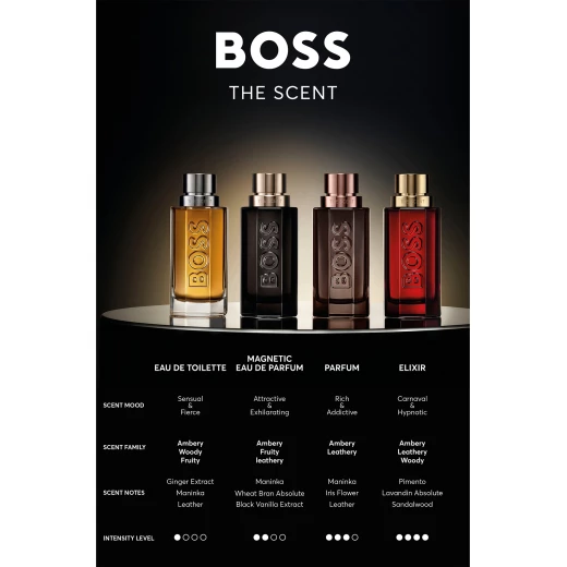 هوجو بوس ذا سنت ماجنتيك ماء عطر للرجال 100 مل، عطر عنبري، فاكهي، جلدي - هوجو بوس - Image 3