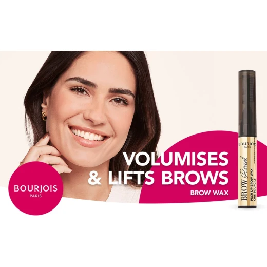Bourjois Brow Reveal Push-Up Wax 02 Blonde Strong-Hold Styling Wax Fuller-Looking & Lifted Brows Water-Resistant Non-Stiff Formula 3-in-1 Lamination Effect 24H Hold 6ml - Bourjois - Image 2
