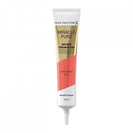 Max Factor Miracle Pure Soft Peach Cream Blush Radiant Glow Makeup 15ml Hydrating Blush for Cheeks - Max Factor - Image 2
