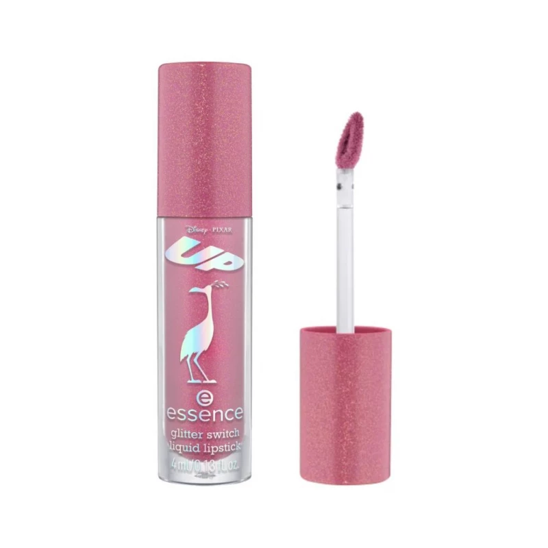 أحمر شفاه سائل Essence Paradise Falls لامع يدوم طويلاً مكياج شفاه نابضة بالحياة مستوحى من ديزني بيكسار UP - ايسنس