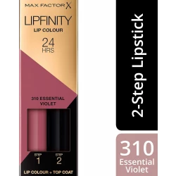 Max Factor Lipfinity Essential Violet Lipstick Long Lasting Moisturizing Lip Color Makeup for Women