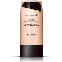 Max Factor Lasting Performance Foundation Light Ivory 40 for Fair Skin 35ml Flawless Coverage Makeup