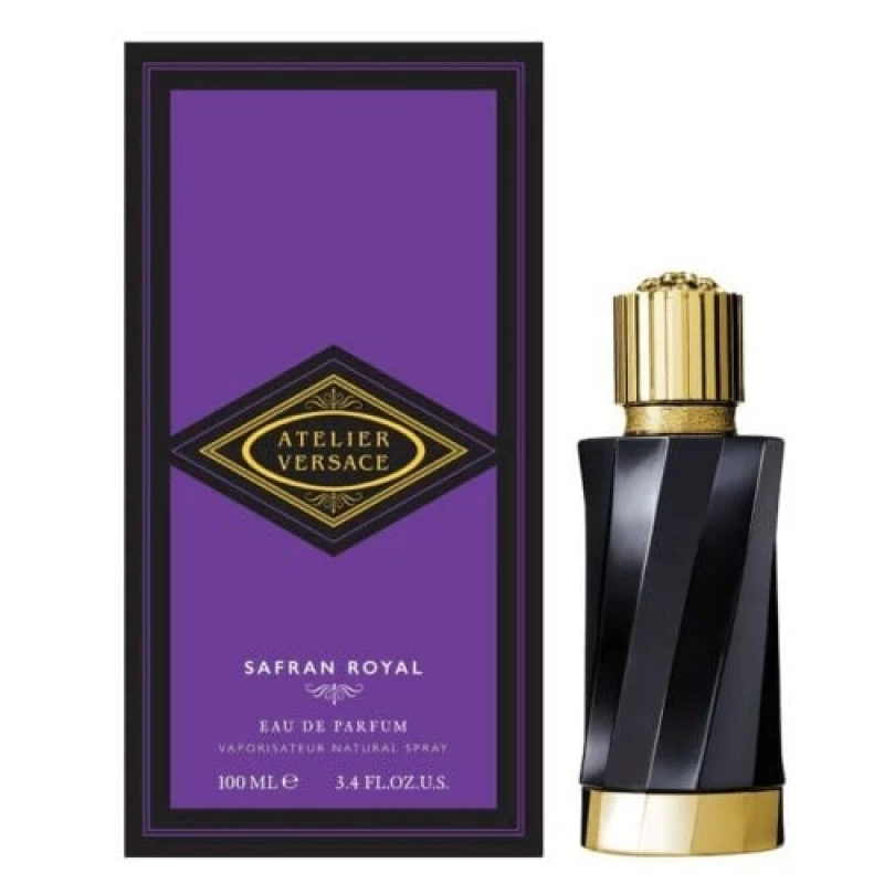 Versace Atelier Safran Royal Eau de Parfum 100ml Unisex Fragrance Saffron & Leather Scent for Men & Women - Versace