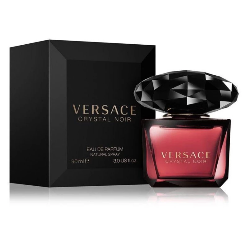 Versace Crystal Noir Women Eau De Parfum Spray 90ml 3.0oz - Floral and Sensual Fragrance - Versace