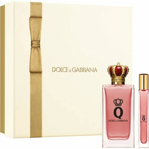 Dolce & Gabbana Q by Dolce & Gabbana Eau de Parfum Travel Gift Set for Women 3 Piece, Featuring Perfume Spray, Miniature, and Luxurious Presentation for a Sensual Experience Dolce & Gabbana Q by Dolce & Gabbana Eau de Parfum Travel Gift Set for Women 3 Piece, Featuring Perfume Spray, Miniature, and Luxurious Presentation for a Sensual Experience
