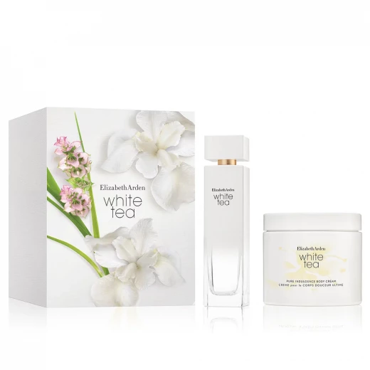 Elizabeth Arden White Tea Eau de Toilette and Body Cream Gift Set 2 Piece 100ml Elizabeth Arden White Tea Eau de Toilette and Body Cream Gift Set 2 Piece 100ml