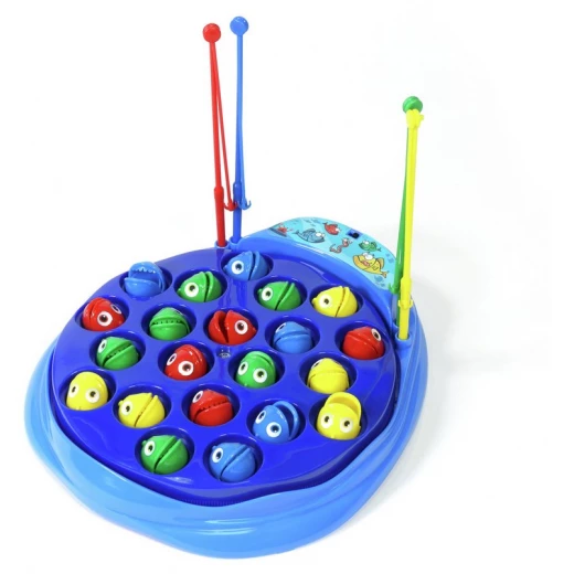 Ambassador Chad Valley Fishing Game Kids Toy Set, Spinning Fish Pool, 21 Colorful Fish Ambassador Chad Valley Fishing Game Kids Toy Set, Spinning Fish Pool, 21 Colorful Fish