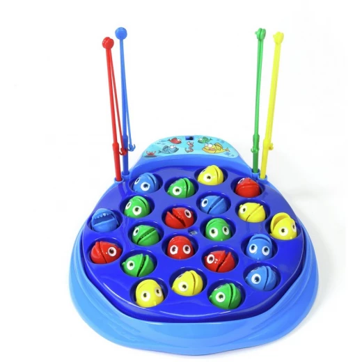 Ambassador Chad Valley Fishing Game Kids Toy Set, Spinning Fish Pool, 21 Colorful Fish - Ambassador - Image 2