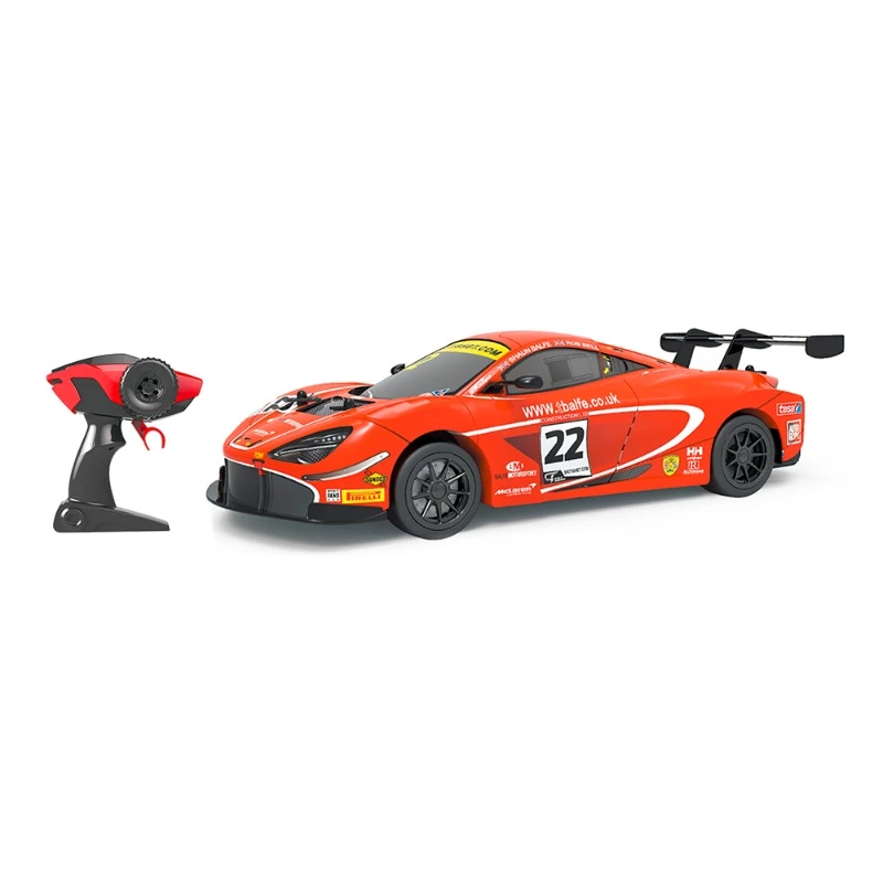 سيارة ار دبليو R/C ماكلارين 720S للتحكم عن بعد - أحمر/أزرق مقياس 1:12 - ار دبليو