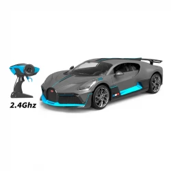 RW Bugatti R/C Divo Remote Control Car - Grey/Blue 1:12 Scale