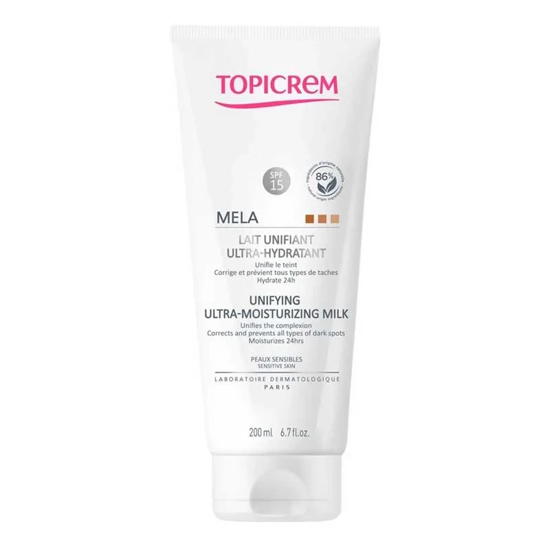 Topicrem Mela Unifying Ultra Moisturising Milk 200ml - Topicrem