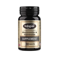 Valupak Glucosamine & Chondroitin Tablets - Joint Health Supplement for Mobility, Cartilage Maintenance & Flexibility Support