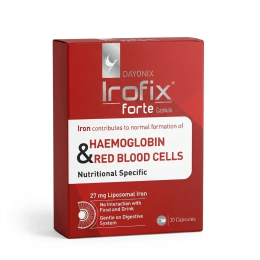 IROFIX FORTE Iron Supplement, 30 Capsules, Formulated to Support Healthy Iron Levels, Normal Red Blood Cell Formation, Energy Production and Overall Well-Being IROFIX FORTE Iron Supplement, 30 Capsules, Formulated to Support Healthy Iron Levels, Normal Red Blood Cell Formation, Energy Production and Overall Well-Being