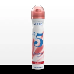 Venus Deo 5 Sunset Body Spray 200ml Refreshing Long Lasting Fragrance Spray for Daily Freshness Vitality & Skin Comfort Care