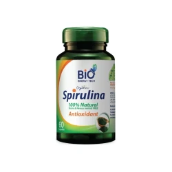 Bio Energy Spirulina 60 Capsules - Nutrient-Rich Superfood Supplement for Natural Energy Boost, Immune Care & Daily Vitality