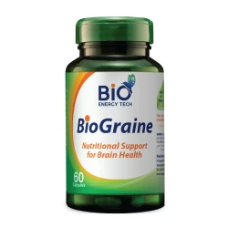 Bio Energy Bio Graine 60 Capsules - Dietary Supplement for Migraine Relief Support, Brain Health & Healthy Cerebral Circulation