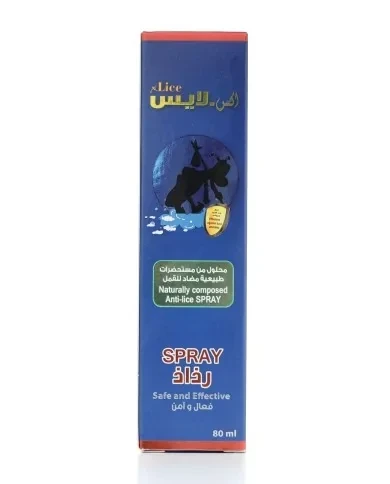X-Lice Head Lice Treatment Spray 80ml Safe & Effective Removal Spray for Lice & Nits Easy Application Daily Protection - X-Lice