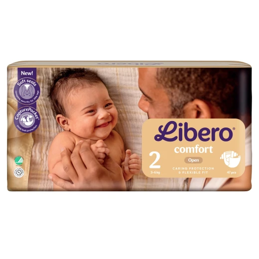 ليبرو كومفرت 2 حفاضات مفتوحة 3-6 كجم - Libero - Image 2