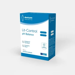 مكمل غذائي ليت كنترول ديفيكير Lit Control Devicare pH Balance بتركيز 692 ملغ، 60 كبسولة، لدعم توازن الجهاز البولي والحفاظ على التوازن الحمضي القاعدي