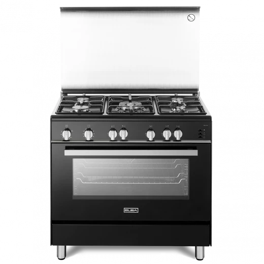 Elba Classic CBB 965 G Freestanding Gas Cooker Black 90cm 5 Burners Elba Classic CBB 965 G Freestanding Gas Cooker Black 90cm 5 Burners