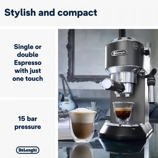 De'Longhi Dedica Style Espresso Machine for Coffee & Cappuccino - Compact Design - De'Longhi - Image 3