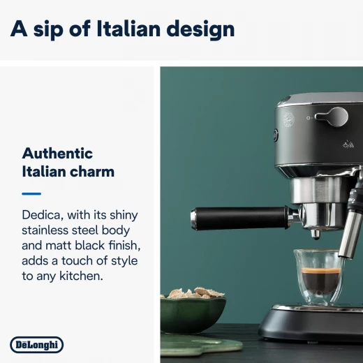 De'Longhi Dedica Style Espresso Machine for Coffee & Cappuccino - Compact Design - De'Longhi - Image 4
