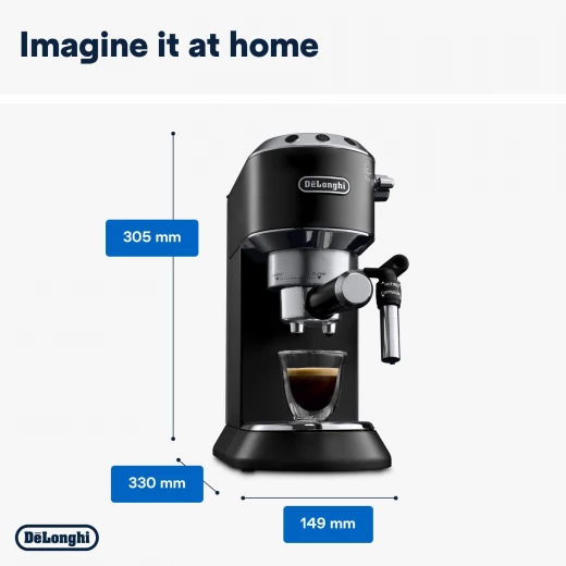 De'Longhi Dedica Style Espresso Machine for Coffee & Cappuccino - Compact Design - De'Longhi - Image 5
