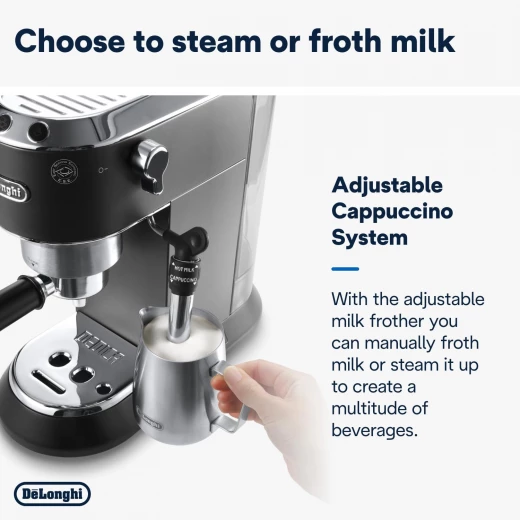 De'Longhi Dedica Style Espresso Machine for Coffee & Cappuccino - Compact Design - De'Longhi - Image 6