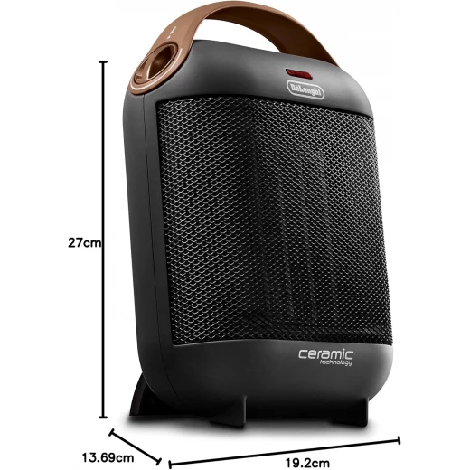 سخان مروحة سيراميك De'Longhi HFX30C18IW - أبيض، ترموستات قابل للتعديل، ميزات السلامة - ديلونجي - Image 3