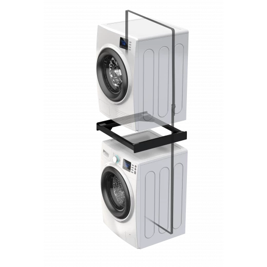 Meliconi Torre Noir Universal Washing Machine and Dryer Stacking Kit, Anti-Vibration, 250kg Capacity - Meliconi - Image 4