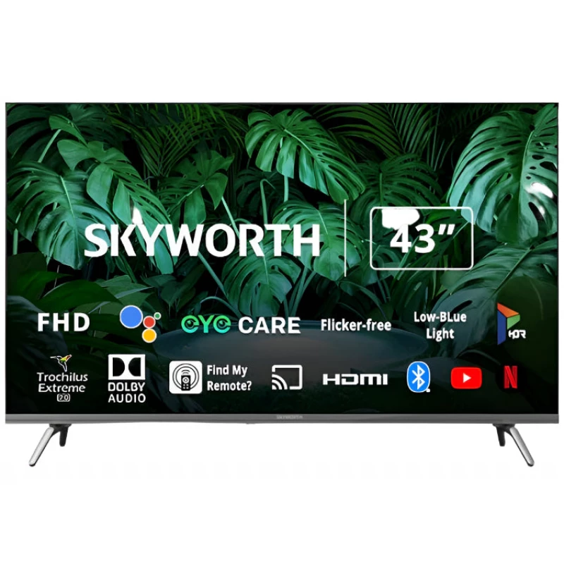 تلفزيون سكاي وورث 43 بوصة ذكي بنظام أندرويد 2K LED مع 2 HDMI و USB - سكي ورث