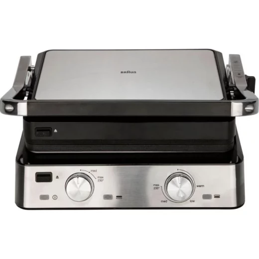 Braun CG 7020 Contact Grill, 2000W, non-stick plates, elegant black design, ideal for indoor grilling with even heat distribution and powerful performance for easy and healthy cooking at home - Image 2
