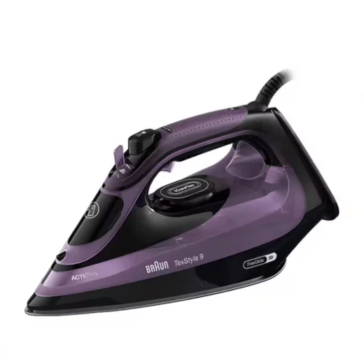 مكواة بخار براون TexStyle 9 Pro SI 9661 VI بقوة 3100 واط، أداء قوي وسرعة تسخين عالية، تقنية FreeGlide 3D للانزلاق السلس، نظام iCare لحماية الأقمشة، وإزالة تجاعيد احترافية بسهولة ونتائج مثالية مكواة بخار براون TexStyle 9 Pro SI 9661 VI بقوة 3100 واط، أداء قوي وسرعة تسخين عالية، تقنية FreeGlide 3D للانزلاق السلس، نظام iCare لحماية الأقمشة، وإزالة تجاعيد احترافية بسهولة ونتائج مثالية