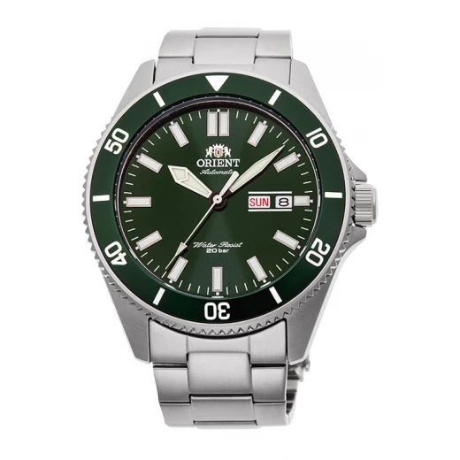 Orient Mako Sports Automatic Diver Watch Green Dial Stainless Steel Bracelet 44mm Orient Mako Sports Automatic Diver Watch Green Dial Stainless Steel Bracelet 44mm