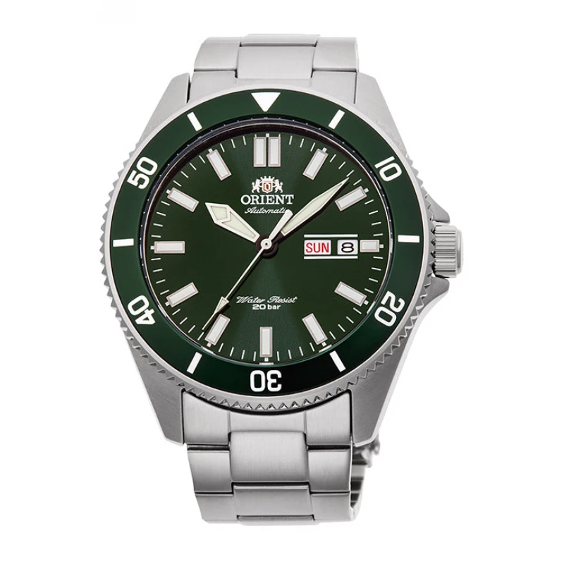 Orient Mako Sports Automatic Diver Watch Green Dial Stainless Steel Bracelet 44mm - ORIENT