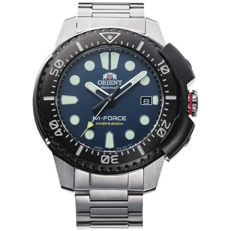 Orient M-Force RA-AC0L07L Men's Automatic Dive Watch Blue Sapphire Crystal 200m - ORIENT
