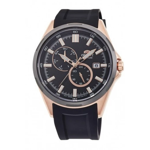 Orient Sports RA-AK0604B Automatic Watch Black Dial Rose Gold Steel 42.6mm Orient Sports RA-AK0604B Automatic Watch Black Dial Rose Gold Steel 42.6mm