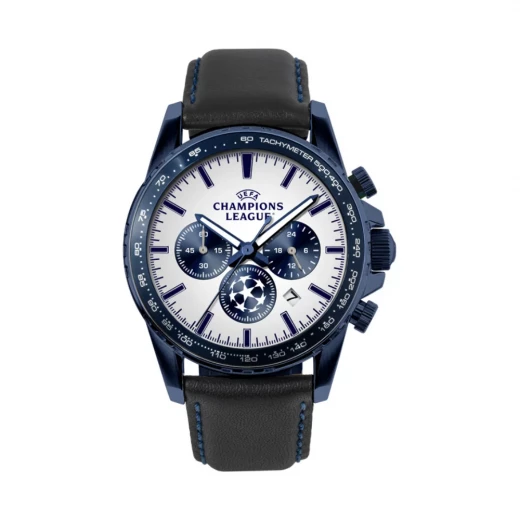 Jacques Lemans UEFA Champions League CL 105B Watch Stainless Steel 42mm Leather Strap Jacques Lemans UEFA Champions League CL 105B Watch Stainless Steel 42mm Leather Strap
