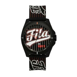 Fila Reinterpret 70's Watch Black Silicone Strap 42.5mm 38-330-004