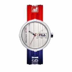 Fila Container 38 338 103 Watch White Dial Red and Blue Silicone Strap 40mm