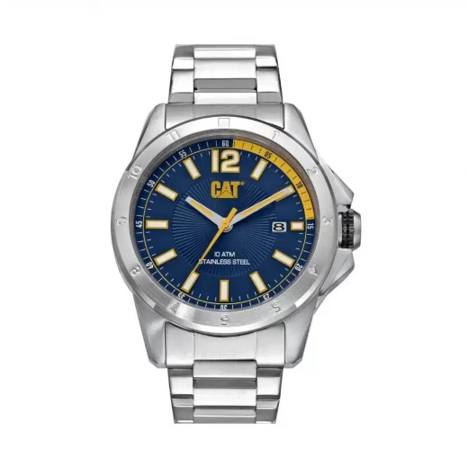 Cat Big Twist 24 Watch Blue Dial Stainless Steel Strap 42.5mm Case 100M Water Resistance Mineral Crystal Miyota 2315 Movement Cat Big Twist 24 Watch Blue Dial Stainless Steel Strap 42.5mm Case 100M Water Resistance Mineral Crystal Miyota 2315 Movement